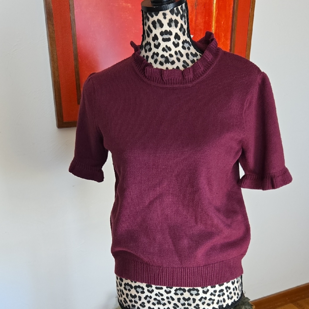 NWT Short Sleeve Sweater Fits Like M/L